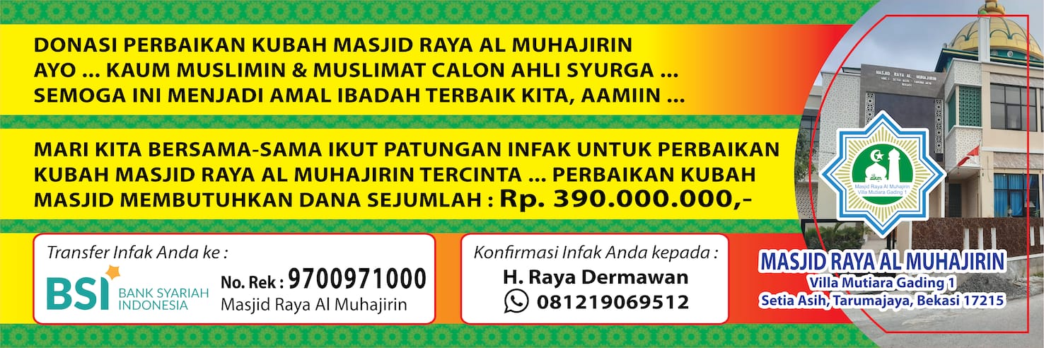 Banner Patungan Perbaikan Kubah